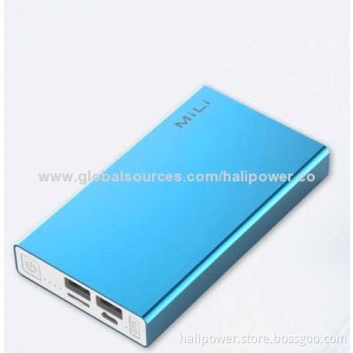 Luxury Aluminum Multi-function Power Bank/External Battery Charger with 6,000mAh Capacity